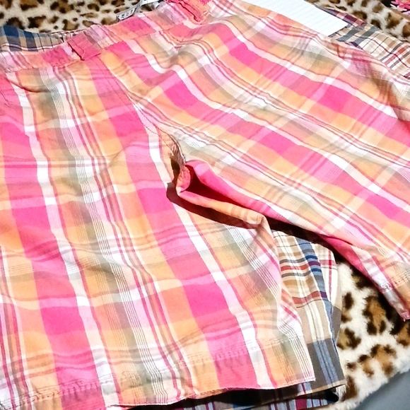 EUC 2 pair Plaid Bermuda Shorts Sz 5 juniors - Picture 8 of 13